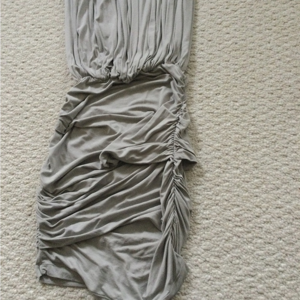 Max Studio Gray Ruched Mini Dress - Picture 5 of 5